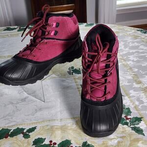 Ryka Mallory Duck Boots Women’s 12M Burgundy Waterproof Winter Hiking